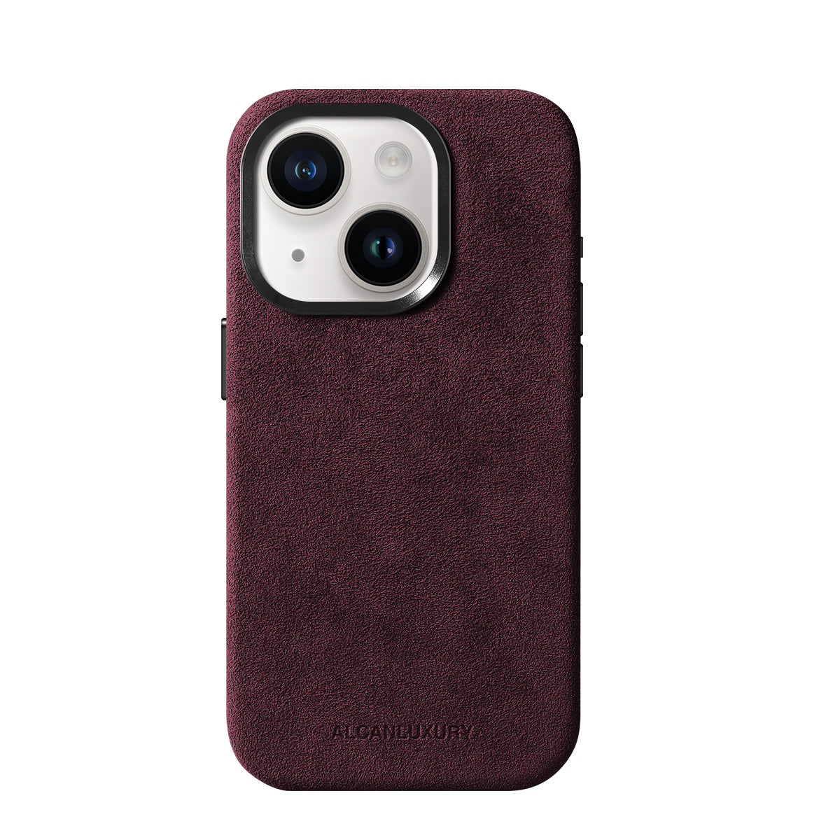 iPhone 15 - Alcantara Case - Wine Red