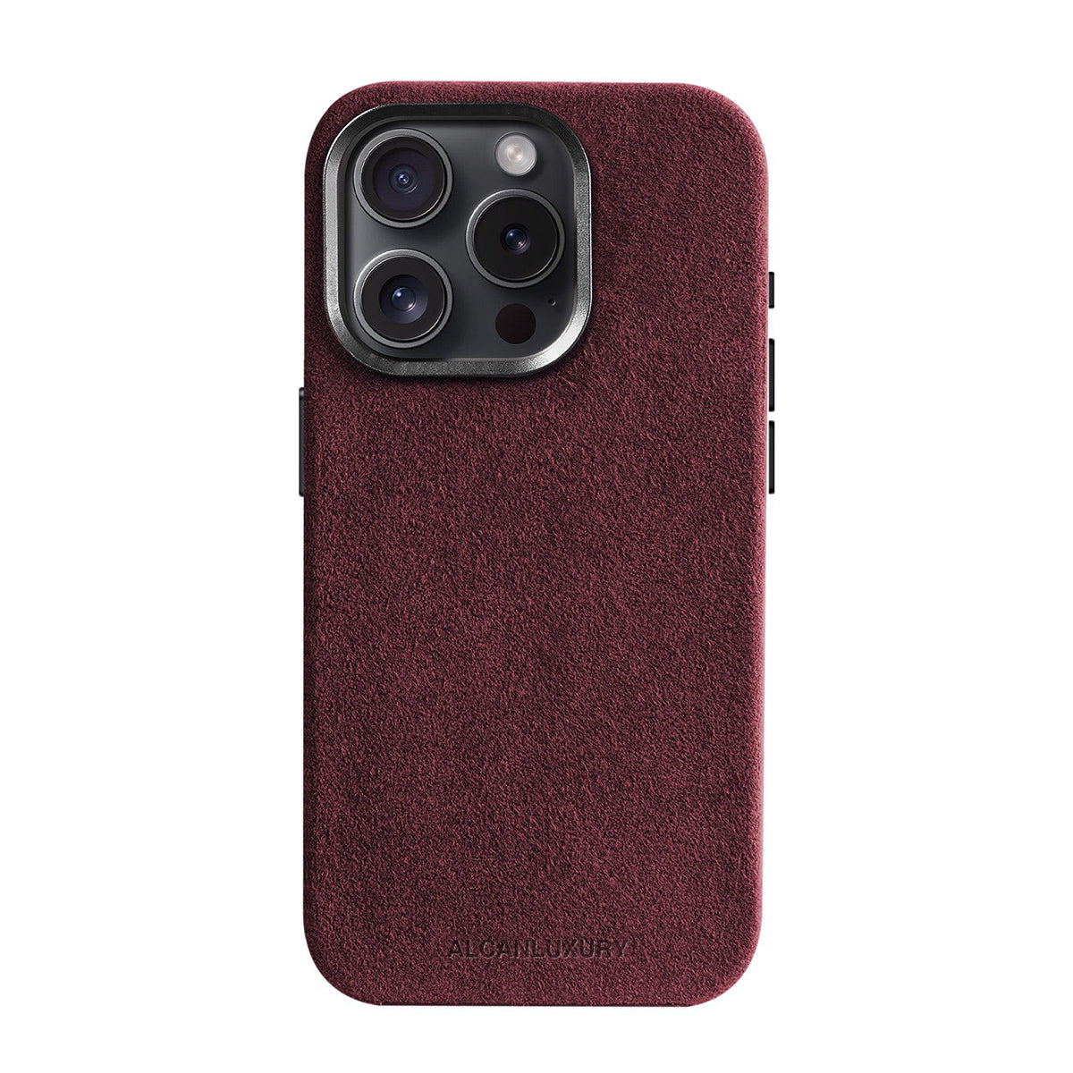 iPhone 15 Pro - Alcantara Case - Wine Red