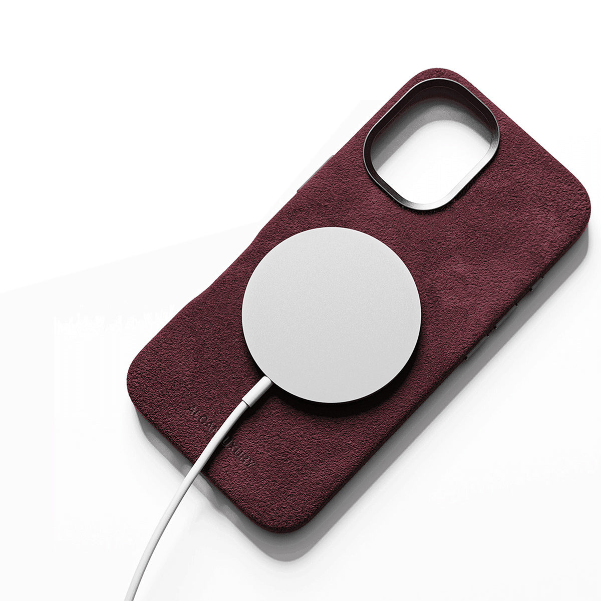 iPhone 16 Plus - Alcantara Case - Wine Red