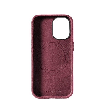 iPhone 15 Pro Max - Alcantara Case - Wine Red