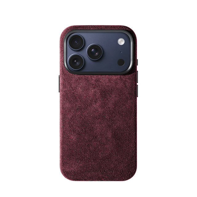 iPhone 18 Pro - Alcantara Case - Wine Red