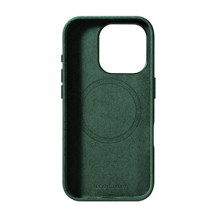 iPhone 15 Pro Max - Alcantara Case - Midnight Green