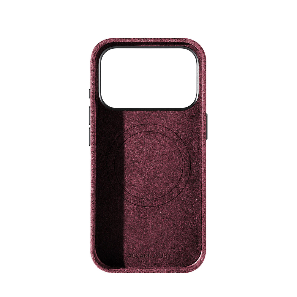 iPhone 18 Pro - Alcantara Case - Wine Red – Alcanluxury