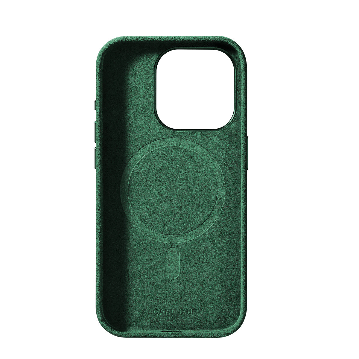 iPhone 15 Plus - Alcantara Case - Midnight Green