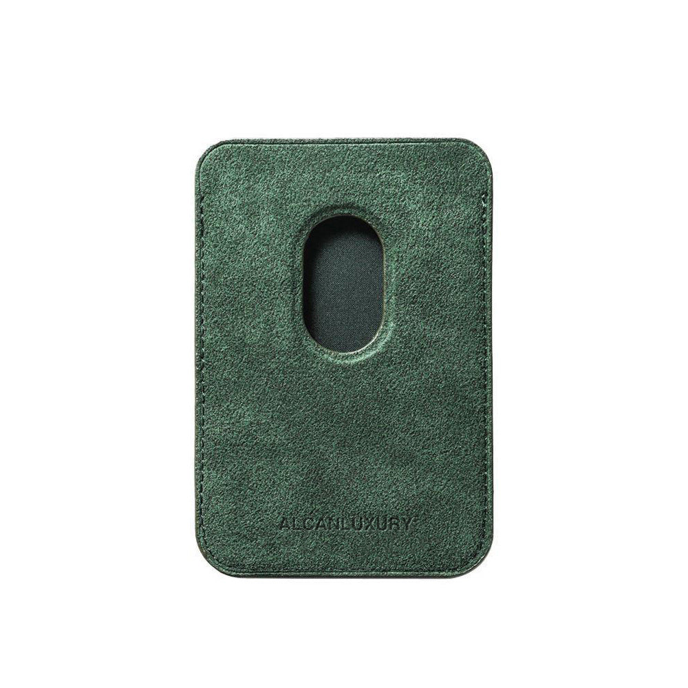 Alcantara MagSafe Wallet - Midnight Green