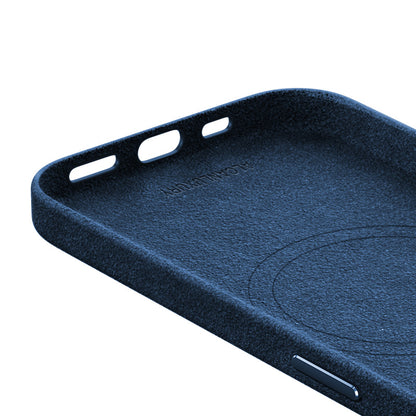 iPhone 15 - Alcantara Case - Ocean Blue