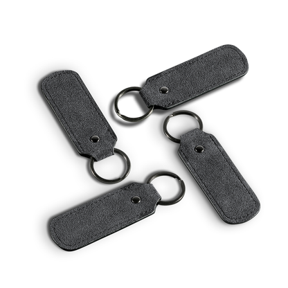 Alcantara Keychain - Nardo Grey