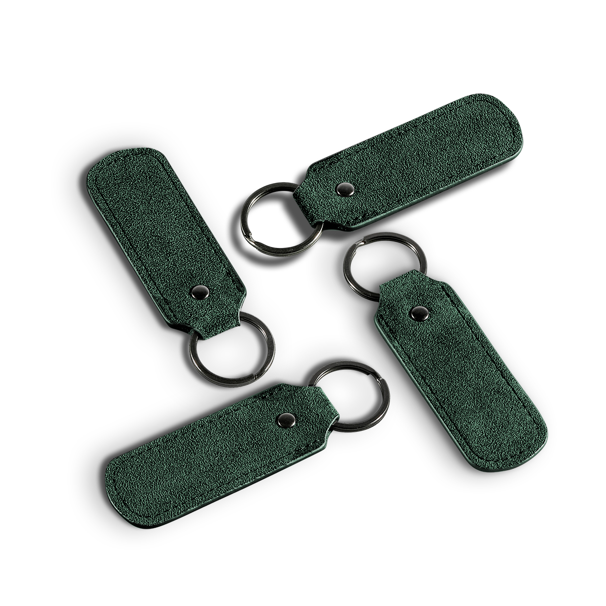 Alcantara Keychain - Midnight Green