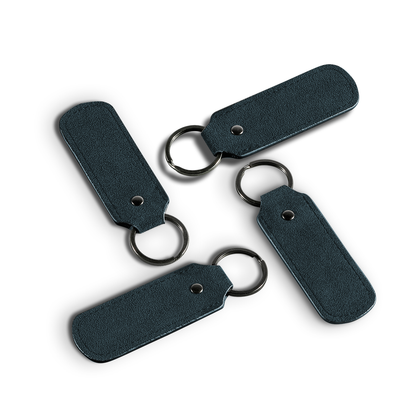 Alcantara Keychain - Navy Blue