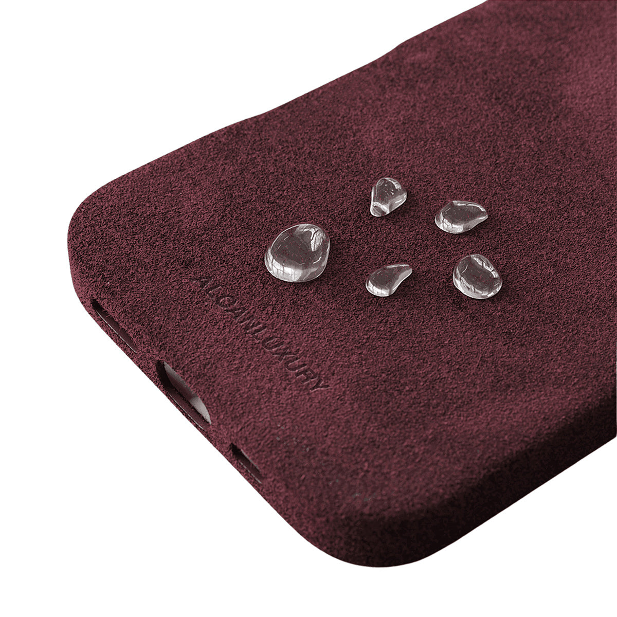iPhone 16 - Alcantara Case - Wine Red