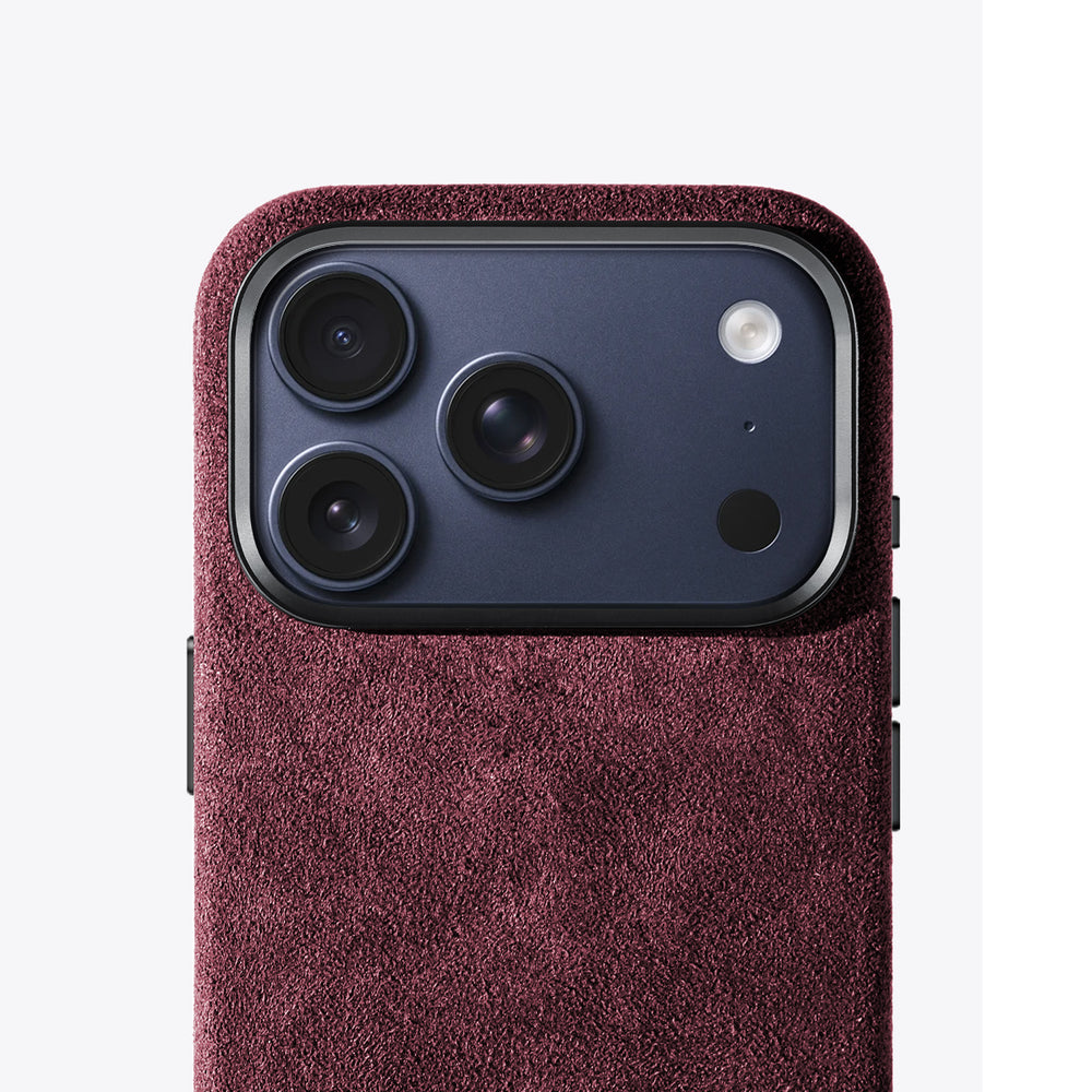 iPhone 18 Pro - Alcantara Case - Wine Red – Alcanluxury