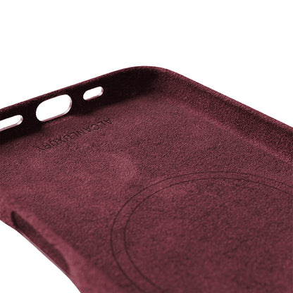 iPhone 16 Pro - Alcantara Case - Wine Red