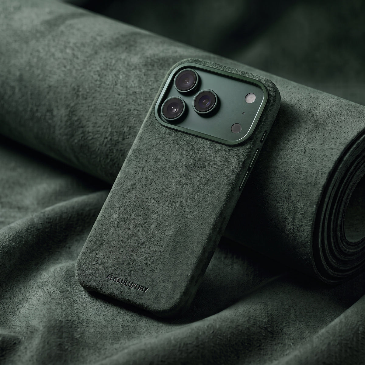iPhone 17 Pro - Alcantara Case - Midnight Green