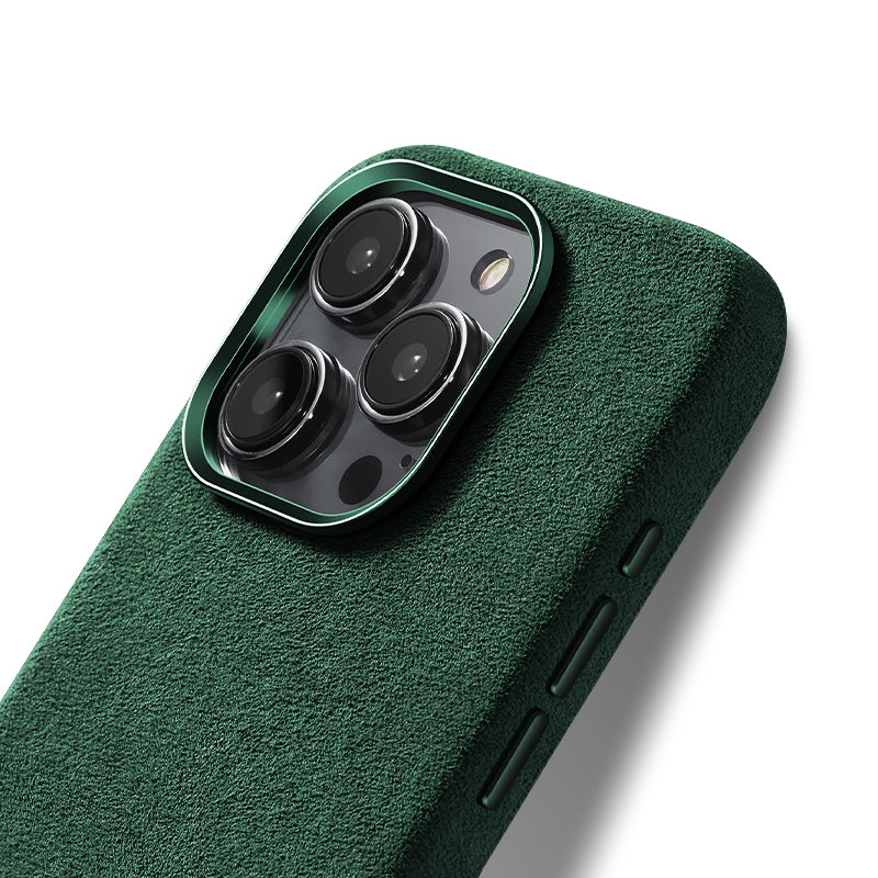 iPhone 15 Pro - Alcantara Case - Midnight Green