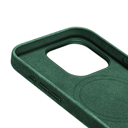 iPhone 15 - Alcantara Case - Midnight Green